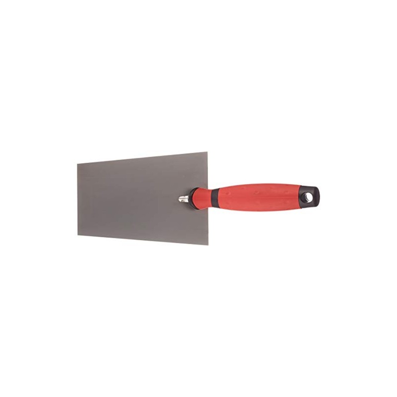 Connex COX781126 2C-Handle Mason’s Trowel Rustproof with Gooseneck, Silver/Black/Red, 160