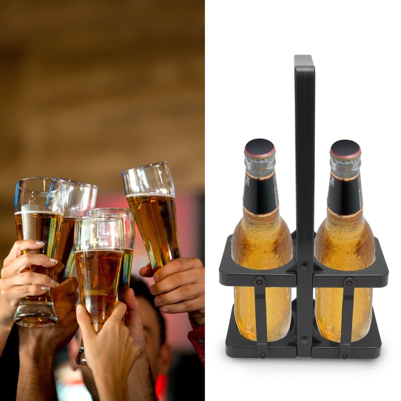CHEOTIME Pack of 2 Bottle Carrier, Drink Carrier, Portable Reusable