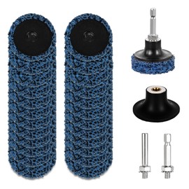 16 Stück csd Scheibe 50mm, Reinigungsscheibe, Winkelschleifer Scheiben, mit Scheiben-Pad-Halter, für Oberflächenbearbeitung Rostschweißnähten, Schleifens Polierens