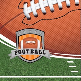 16-Count Paper Beverage Napkins, Football
