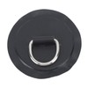 4PCS D Ring Patch PVC Round Shape Strong Stainless Steel
