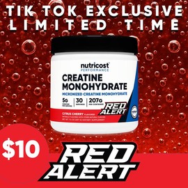 Nutricost Micronized Creatine Monohydrate Powder:_Watermelon_500 GMS