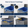 EAST OAK 31 Gallon Outdoor Trash Can | Waterproof Resin