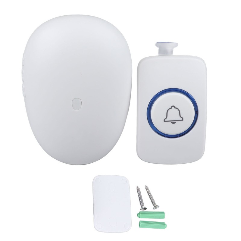 Wireless Doorbell Colorful Flashing Light 57 Ringtone Adjustable Volume for