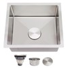 16 Inch Bar Sink Undermount, Delironexu 16x18 Small Bar Sink,