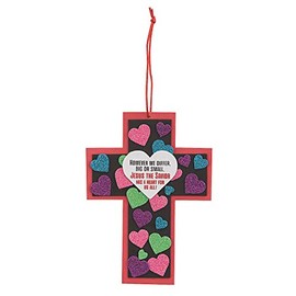 Heart of Jesus Cross Craft Kit - Crafts for Kids and Fun Home Activities