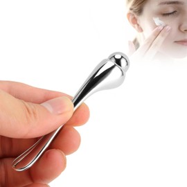 Augencremeroller aus Metall, augenmassagegerät, Gesichtsmassage, Gesichtsmassagegerät für Applikator, Schwellungen Reduzieren, Absorption Fördern, Augenmassagegerät aus Metall