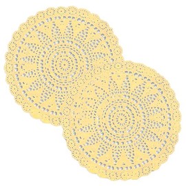 Round Flower Placemats Large Vinyl Table Decoration 4 Piece Set Indoor or Outdoor Table Setting Spring Seasonal Decorations for Table Protector