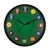 Out of the blue Decorative object/wall clock with billiard motif/diameter: