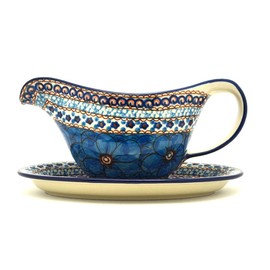 Polish Pottery Gravy Boat - Unikat Signature - U408C
