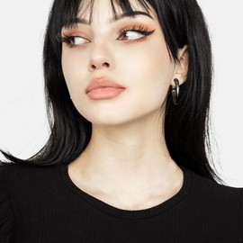 HZMAN Stainless Steel Dragon Claw Stud Earrings for Men Women Gothic Punk Piercing Sharp Claw Earring Jewelry Gift (Large)