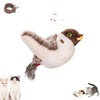 NIUYOU Interactive Chirping Bird Cat Toys with Flapping Wings,2025 Simulated