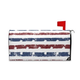 Tatenale Mailbox Covers Magnetic Standard Size Letter Box Covers Mailbox Wraps for Home Outdoor Garden Yard Decoration 18x20.7in American Flag Strips