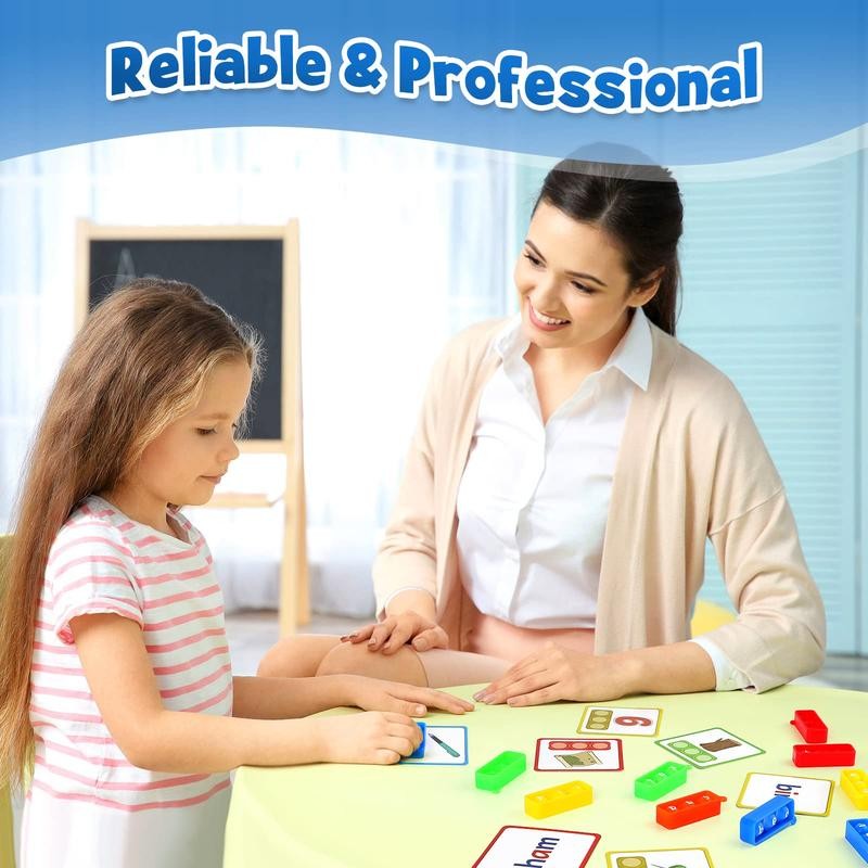 Aizweb CVC Word Game Phonics Flash Cards for Classroom Supplies