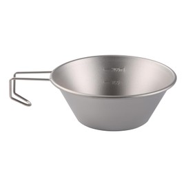 HIKING LIFE Shera Cup, Camping, Outdoors, Titanium, Lightweight, Graduated, 10.1 fl oz (300 ml), Tableware, Cookware, Rust Resistant, Direct Fire