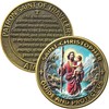 Saint Christopher Challenge Coin Traveler Prayer Coin