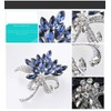 Comelyjewel Women's Flower Brooch Pin Crystal Rhinestones Breastpin for Wedding/Banquet/Bouquet