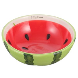 SEWACC Watermelon Shaped Ceramic Bowl Creative Fruit Shape Eating Bowl Small Serving Bowl Ceramic Cereal Bowls Dessert Bowls 1pc for Home Kitchen Tableware Decorative Bowl