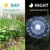 JJGoo Solar Firework Lights, 2 Pack 120 LEDs 2 Lighting