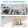 AURIKAR Spice Rack, 4-Pack Seasoning Organizer Wall Mounted for Kitchen