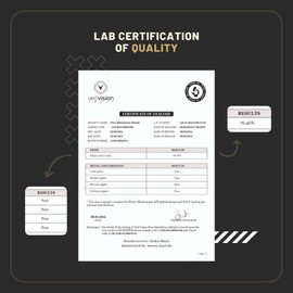 VedVision Pure Himalayan Shilajit Resin, 400mg A Grade High Potency with 75%+ Fulvic Acid & 85+ Trace Minerals, Pure Shilajit for Men & Women - with Lab Test Report - 75 Servings