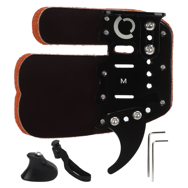 Archery Finger Guard Adjustable Finger Guard Black Protective Gear for