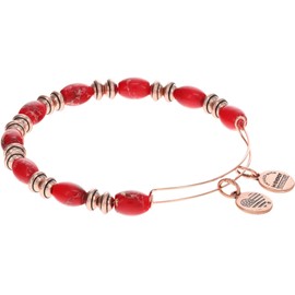 Alex and Ani Watercolor Beaded Watermelon Bracelet, One Size, Brass