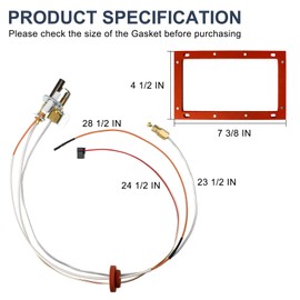 Cracubit SP20824 Water Heater Pilot Assembly Replacement for Rheem SP20824 SP20754 SP21058 SP21059 SP20800, Fits for Rheem, Ruud and Richmond Water Heaters, with LP Orific