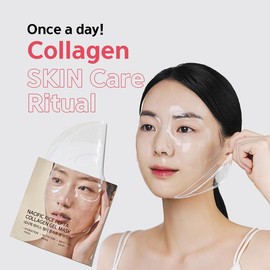 NACIFIC Collagen Facial Mask 4EA, Hydrogel Deep Mask Korean Hydrating Overnight for All Skin Types, Rice Pepta, Smooth and Comfortable Skincare - Smoother Comfort Nourishing
