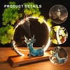 LifMagix Backflow Incense Holder with LED Light Ring Ceramic Backflow