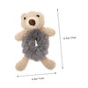 KONTONTY Bear Shaped Hair Rings Pcs Hair Accessories Girl Plush