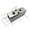 2 Way Pneumatic Manifold Air Distribution Block, G1/2 Supply Port,