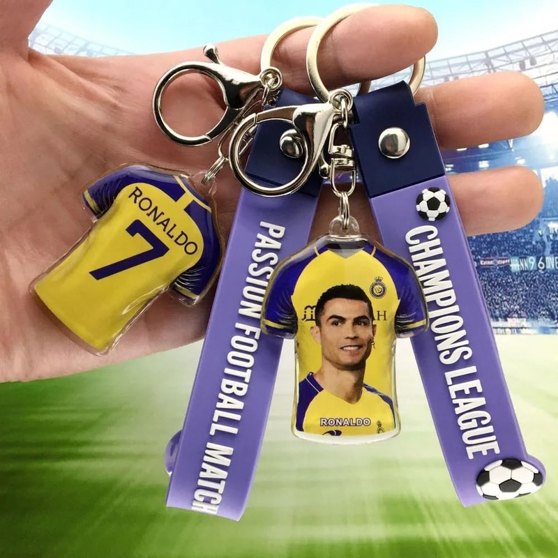 EZB Cristiano Ronaldo Al Nassr Football Keyring | Decorative Double