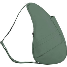 AmeriBag 15" Microfiber Healthy Back Bag Ergonomic Crossbody Sling for Everyday Use, Travel & Walking Comfort (Sea Moss)