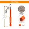 BGTEC Dry Diamond Drill Bits 2pcs 1/4" with Quick Change