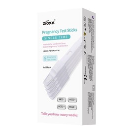 Zioxx Individual Digital Pregnancy Test Sticks Value Pack of 5 HCG (Digital Monitor not Included) (5)