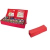 40 Inch Red Canvas Christmas Wrapping Paper Organizer Bag -