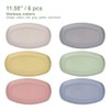 Hobein 6 Pack 11 inch Wheat Straw Dinner Plates -