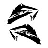 Unbranded CRF230F 2003-2007 shroud graphics 2020 style black highlight FREE