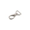220 Nickel Plate, Mini Swivel Lever Snap, Solid Brass-LL, 1/2"