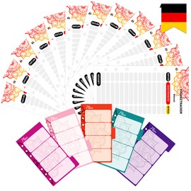 German Budget Planner with Coloured Dividers