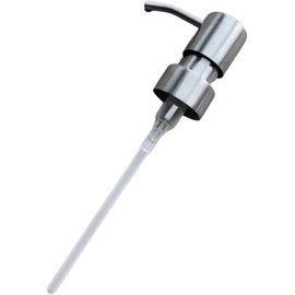 Silver Stainless Steel Minimalist Style Liquid Soap Dispenser for Bathroom, Foam Nozzle Pump Bottle Press Head - Stainless Steel, Countertop Soap Dispensers, Liquid Hand Soap Dispensers, Dispensers