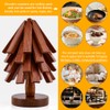 Tree Coasters, Wooden Trivets for Hot Dishes, 3/4PCS Tree Shape