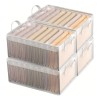 4pz Organizador De Ropa Con Estructura Acero Plegable, Transparente
