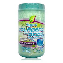Supra Colágeno Con Ácido Hialurónico Sabor Manzana 1.1 Kg Supra