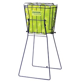 GAMMA Sports Pickleball Ballhopper Caddy with Lid, Steel Durable Basket for Indoor/Outdoor Use, Holds 50 Balls, Blue