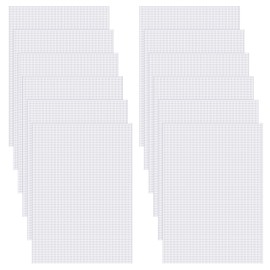 TOAOB 12 Sheets 0.5mm White Fursuit Eye Mesh Sheet Waterproof Printable Blank PVC Plastic Net for Furry Cosplay Mask Props Fursuits Handicrafts Making