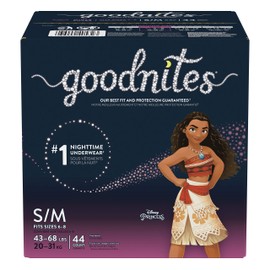 Goodnites Goodnites Bedwetting Underwear for Girls, S/m, 44 Ct, Size 4-Girl, 44 Count