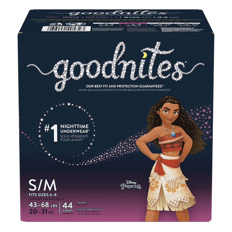 Goodnites Goodnites Bedwetting Underwear for Girls, S/m, 44 Ct, Size