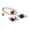 GAC Tempered Glass Oval Platter Serving Tray and Decorative Plate